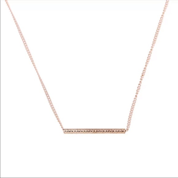 New Gold Balance Bar Necklace - Picture 2 of 2